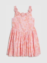 River Island Pink Corsage Floral Dress - Image 3 of 6