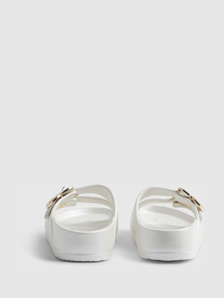 River Island Heart Buckle Sliders - Attēls 4 no 4