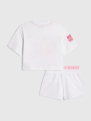 River Island White T-Shirt & Runner Shorts Set - Image 2 of 5