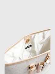 River Island White Monogram Shopper - Image 5 of 5
