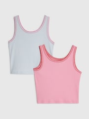River Island Number Tanks 2 Pack - Imagen 2 de 4