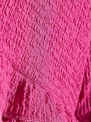 River Island Pink Frill Shirred Top & Shorts Set - Image 5 of 5