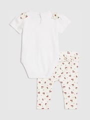 River Island White Cutie Cherry Bodysuit & Leggings Set - Image 2 of 5