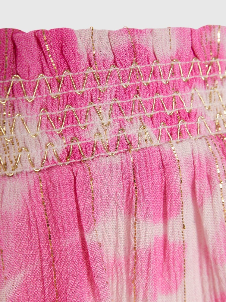 River Island Pink Tie Dye Shirt & Short  Set - Image 5 of 5
