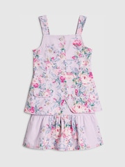 River Island Purple Cabbages & Roses Waistcoat & Skirt Set - Image 5 of 6