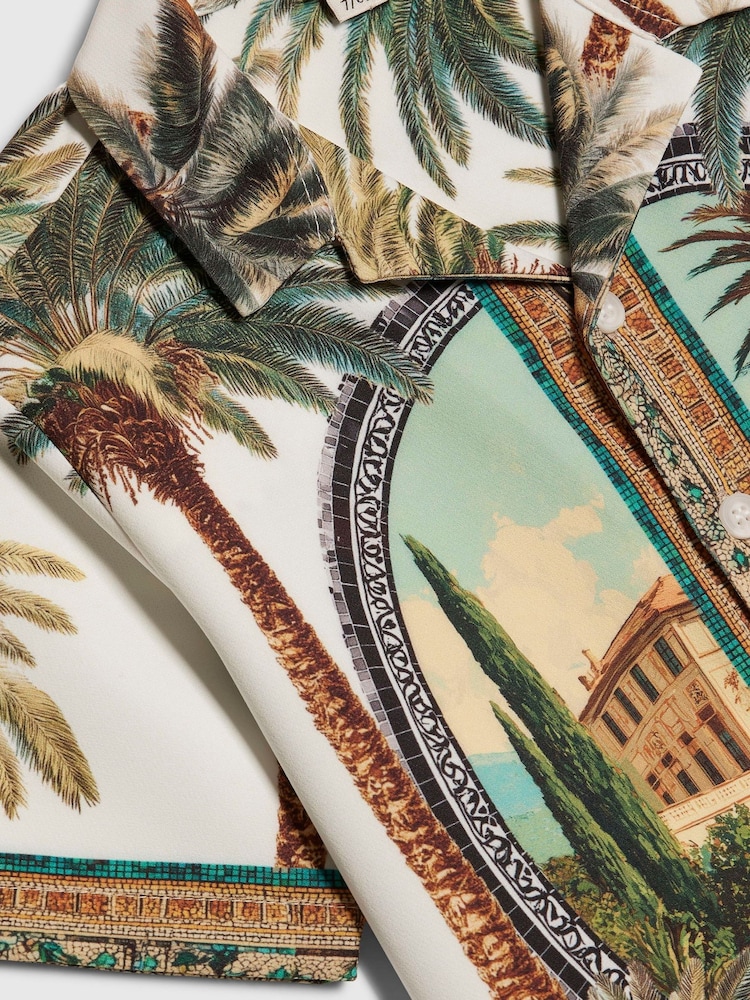 قميص Riveria بطبعة نخيل من River Island - Image 6 of 6