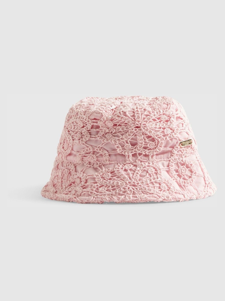 Sombrero estilo pescador de ganchillo de River Island - Imagen 2 de 2