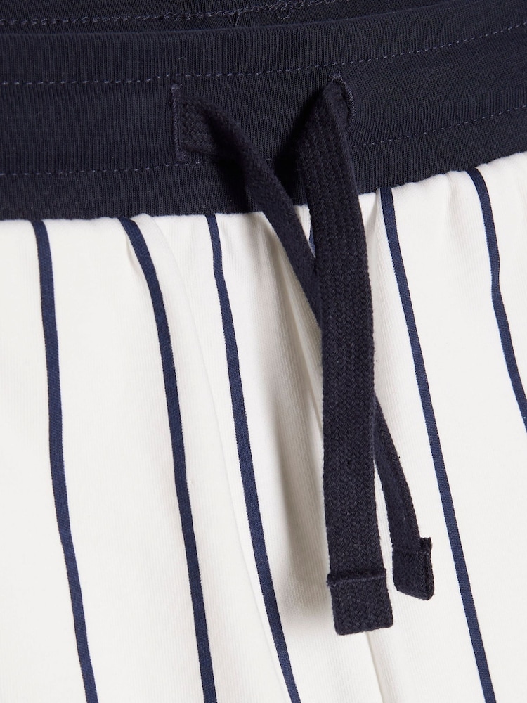 River Island White Oversized Baseball Stripe Top and Short Set - Image 5 of 5 River Island White Oversized Baseball Stripe Top and Short Set - Image 5 of 5