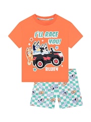 Character Orange Bluey Bingo And Muffin Short Pyjamas - Image 1 of 7