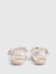 River Island White Ditsy Rose Bow Espadrille Sandals - Image 4 of 5