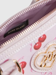River Island Pink Cherry Kelly Bag - Image 5 of 5