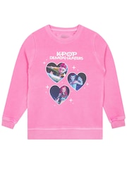 Character Pink K-Pop Demon Hunters Sweatshirt - Image 1 of 10