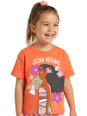 Character Orange Disney Moana Short Pyjamas - Image 5 of 10