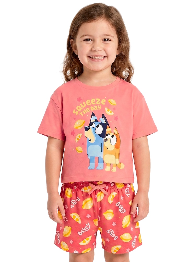 Character Pink Bluey And Bingo Short Pyjamas - Image 2 of 11 Character Pink Bluey And Bingo Short Pyjamas - Image 2 of 11
