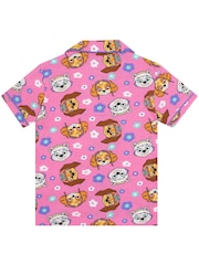 Character Pink PAW Patrol Short Button Up Pyjamas Skye And Everest - Image 9 of 10