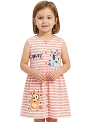Character Pink Bluey Short Sleeve Dress - Image 4 of 10