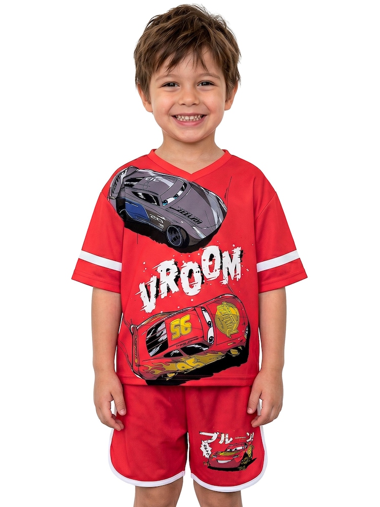 Character Red Disney Cars T-Shirt And Shorts Set - Image 2 of 11 Character Red Disney Cars T-Shirt And Shorts Set - Image 2 of 11