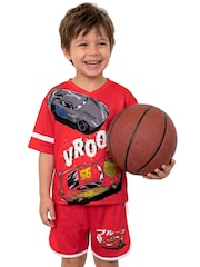 Character Red Disney Cars T-Shirt And Shorts Set - Image 6 of 11