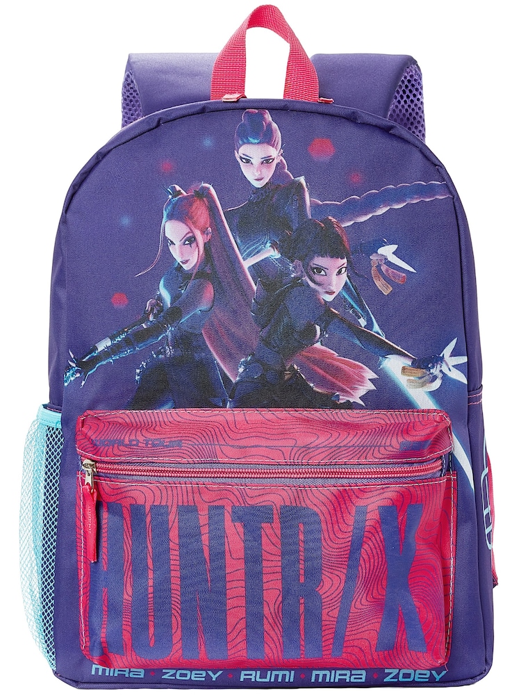 Character Purple K-Pop Demon Hunters Huntrx Backpack - Image 1 of 9 Character Purple K-Pop Demon Hunters Huntrx Backpack - Image 1 of 9
