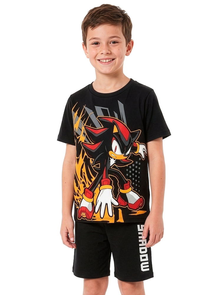 Character Black Sonic The Hedgehog Shadow Short Pyjamas - Image 1 of 9