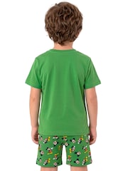 Character Green Disney Mickey Mouse And Friends Short Pyjamas - Image 3 of 10