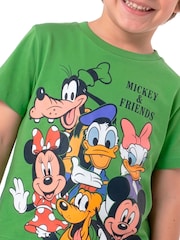 Character Green Disney Mickey Mouse And Friends Short Pyjamas - Image 5 of 10