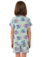 Character Green Disney Lilo & Stitch Short Button Up Pyjamas - Image 9 of 11