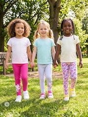 Character Pink Peppa Pig Leggings 3 Pack - Image 2 of 9