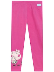 Character Pink Peppa Pig Leggings 3 Pack - Image 6 of 9