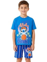 Character Blue Disney Lilo & Stitch Short Pyjamas - Image 2 of 10