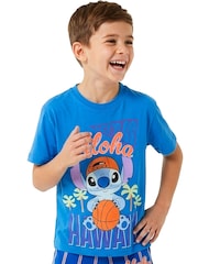 Character Blue Disney Lilo & Stitch Short Pyjamas - Image 4 of 10