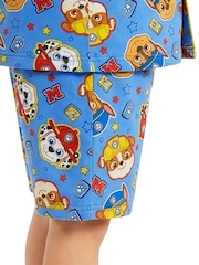 Character Blue PAW Patrol Short Button Up Pyjamas Marshall Chase And Rubble - Image 5 of 9