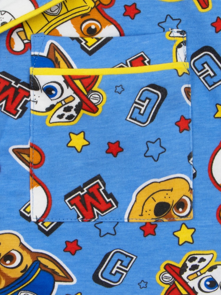 Character Blue PAW Patrol Short Button Up Pyjamas Marshall Chase And Rubble - Image 9 of 9 Character Blue PAW Patrol Short Button Up Pyjamas Marshall Chase And Rubble - Image 9 of 9