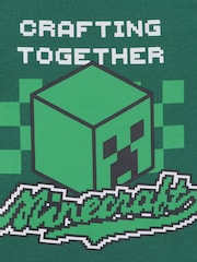 Character Green Minecraft Creeper Short Pyjamas - Image 4 of 9