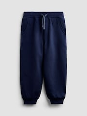 JoJo Maman Bébé White Blue & Navy 3-Pack Joggers - Image 2 of 10