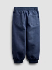 JoJo Maman Bébé White Blue & Navy 3-Pack Joggers - Image 5 of 10