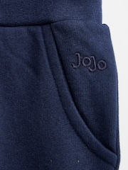 JoJo Maman Bébé White Blue & Navy 3-Pack Joggers - Image 8 of 10