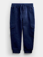 JoJo Maman Bébé Khaki Green & Navy Blue 2-Pack Cargo Joggers - Image 2 of 7