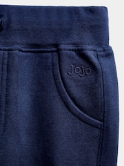JoJo Maman Bébé Khaki Green & Navy Blue 2-Pack Cargo Joggers - Image 6 of 7