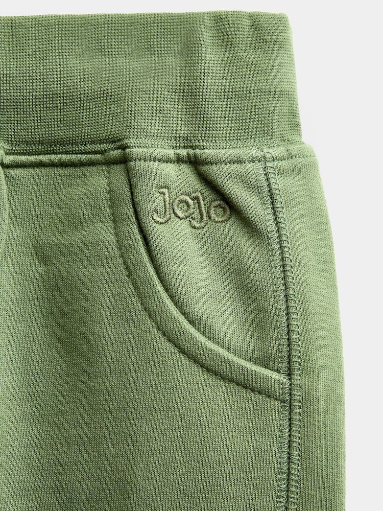 JoJo Maman Bébé Khaki Green & Navy Blue 2-Pack Cargo Joggers - Image 7 of 7