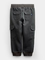 JoJo Maman Bébé Grey White & Navy 3-Pack Cargo Joggers - Image 5 of 10