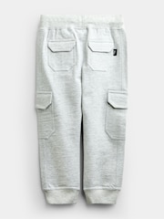 JoJo Maman Bébé Grey White & Navy 3-Pack Cargo Joggers - Image 7 of 10