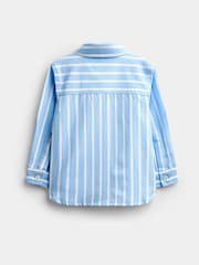 JoJo Maman Bébé Light Blue Striped Shirt - Image 2 of 4