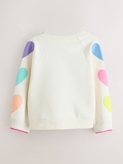 Little Bird by Jools Oliver Rainbow Applique Oversized Sweatshirt - Image 2 of 6