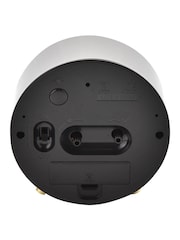 Widdop Grey Alarm Clock Metal Feet with Light & Snooze - Image 3 of 5