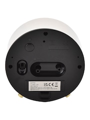 Widdop White Alarm Clock Metal Feet Light & Snooze - Image 4 of 6