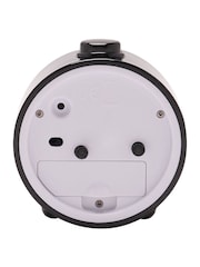 Widdop Black Round Alarm Clock Sweep Movement & Snooze - Image 3 of 3