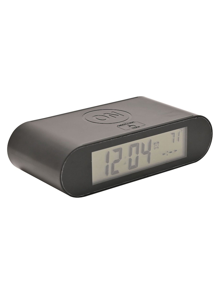 Widdop Black LCD Flip Alarm Clock - Image 1 of 5 Widdop Black LCD Flip Alarm Clock - Image 1 of 5