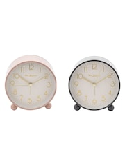 Widdop Grey Metal Case Alarm Clock Light & Snooze - Image 5 of 6