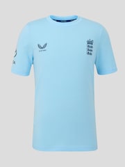 Castore Blue England Cricket Off Pitch T-Shirt - Image 1 of 5